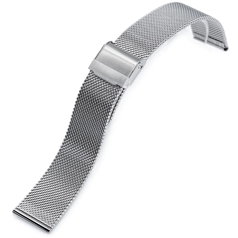 Strapcode 20mm Quick Release Classic Milanese mesh watch band stainless steel